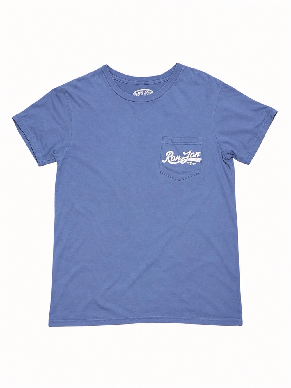 Ron Jon Surf Shop Blue Pocket Tee Shirt Men’s Medium Tropical Graphic